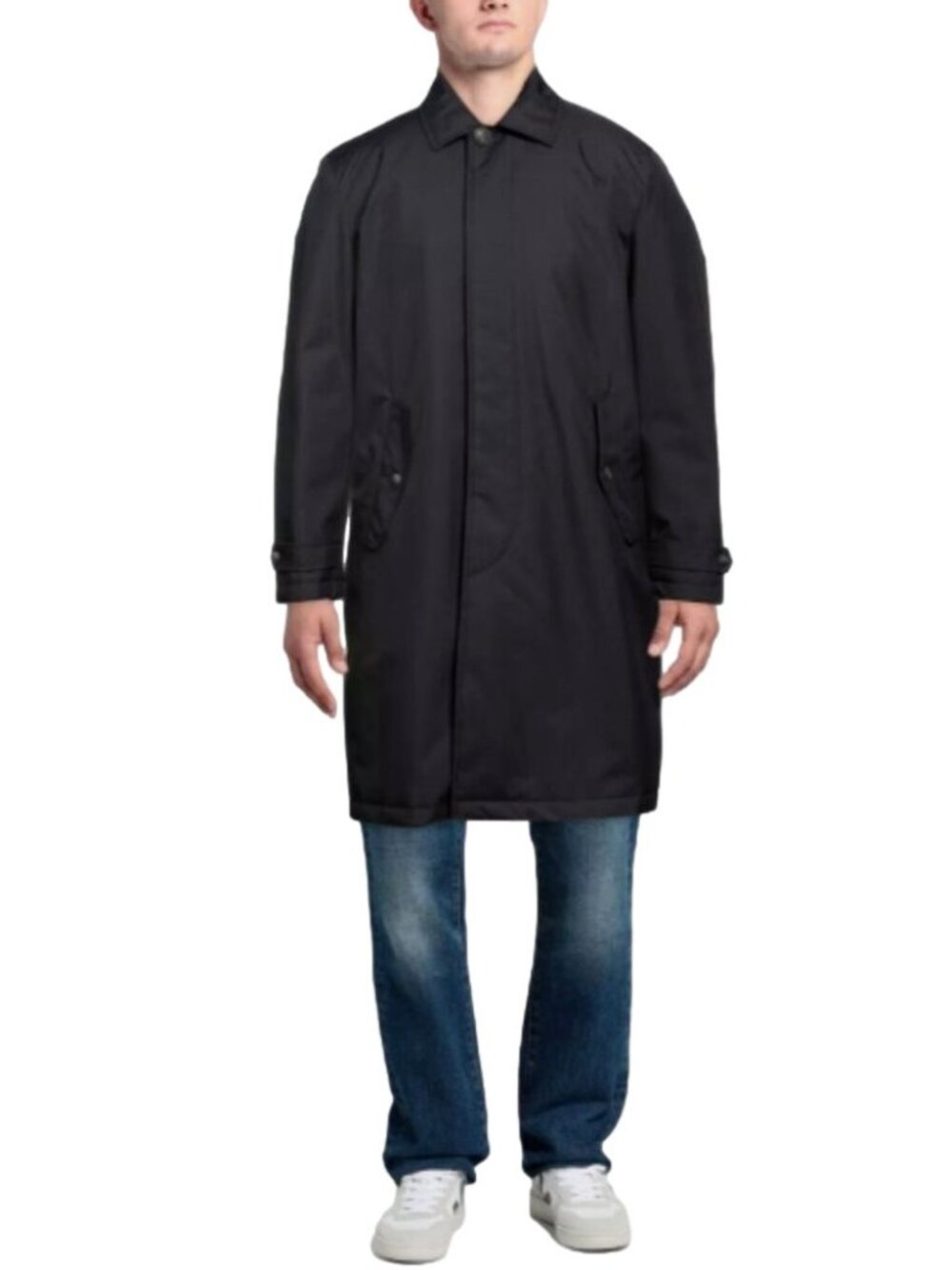 Pal Zileri Navy Blue Cotton Trench Coat - 48IT / M, made in Italy 🇮🇹